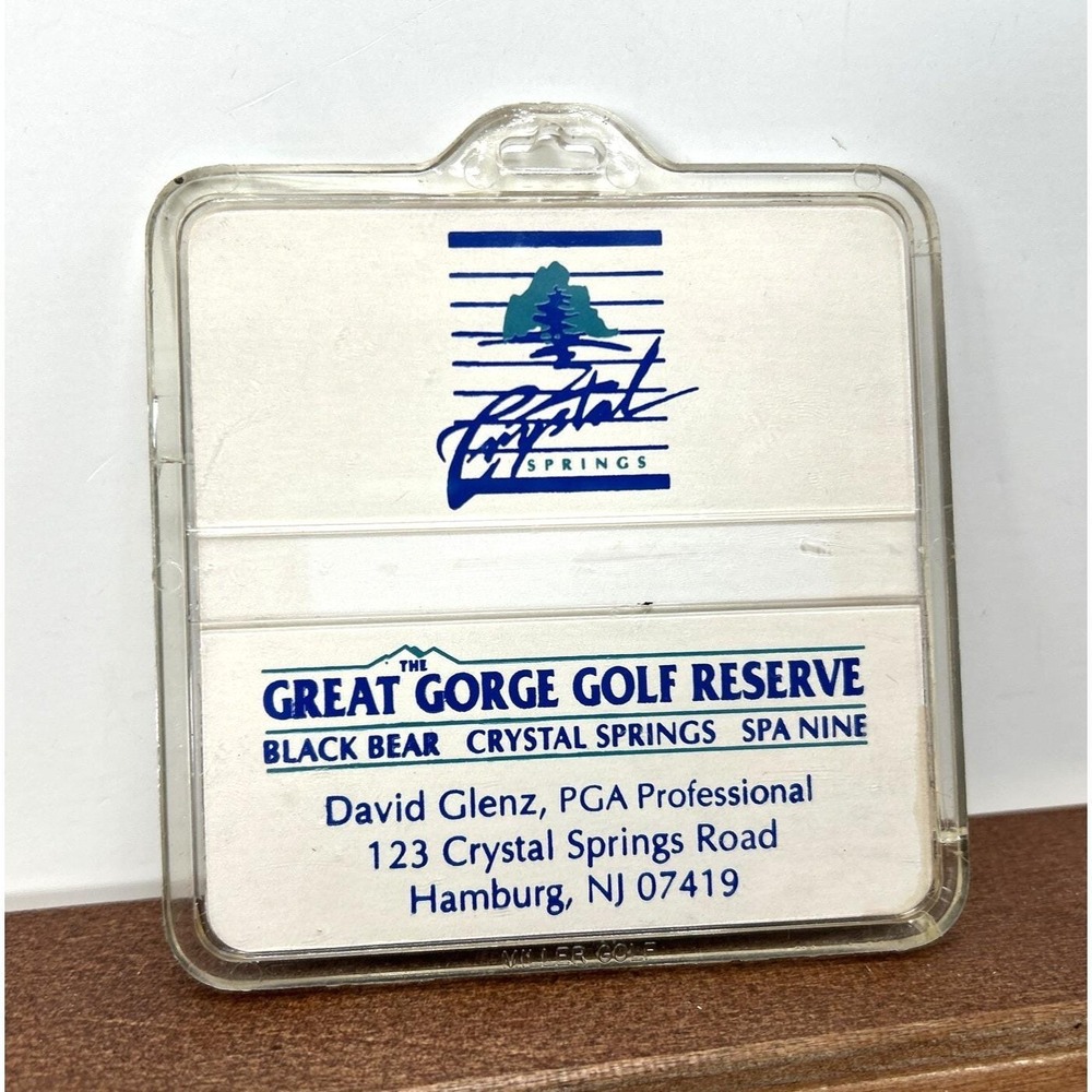 Crystal Springs The Great Gorge Golf‎ Reserve Hamburg NJ Bag Luggage Travel Tag